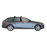 Prorack Black 2 Bar Aero Through Bar kit to suit Audi A4/S4/RS4 Avant 5dr Wagon (2016 - Current)