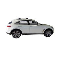 Prorack Silver 2 Bar Aero Flush Bar kit to suit Infiniti QX70 5dr SUV (2013 - Current)