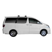 Prorack Silver 2 Bar Aero Through Bar kit to suit Toyota Alphard 5dr MPV (2002 - 2008)