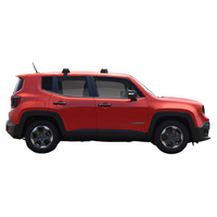 Prorack Black 2 Bar Aero Through Bar kit to suit Jeep Renegade Sport 5dr SUV (2016 - Current)