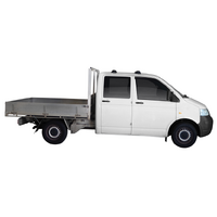 Prorack Silver 2 Bar Aero Through Bar kit to suit Volkswagen Transporter T5 4dr Ute (2003 - 2015)
