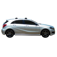 Prorack Black 2 Bar Aero Flush Bar kit to suit Mercedes-Benz A-Class 5dr Hatch (2016 - 2018)