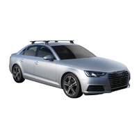 Yakima Black 2 Bar Roof Rack - Audi A4/S4/RS4  4dr Sedan 12/15 - On (S16Y &amp; K1003)