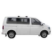 Prorack Silver 2 Bar Aero Through Bar kit to suit Volkswagen Multivan T6 LWB 5dr MPV (12/2015 - Current)