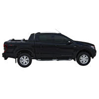 Prorack Silver 2 Bar Aero Flush Bar kit to suit Ford Ranger Wildtrak (Rear Cargo) 4dr Ute (2012 - 6/2022)