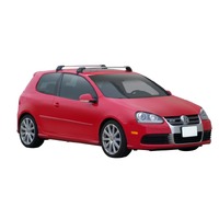 Prorack Black Flush Bar Kit for Volkswagen Golf Mk5 3dr Hatch  1/04 - /09 (K549 &amp; S25B)