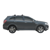 Prorack Black 2 Bar Aero Flush Bar kit to suit Holden Captiva LT/LTZ 5dr SUV (2016 - 2020)