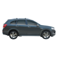 Prorack Silver 2 Bar Aero Rail Bar kit to suit Holden Captiva LT/LTZ 5dr SUV (2016 - 2020)