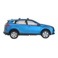 Prorack Silver 2 Bar Aero Flush Bar kit to suit Toyota Rav4 5dr SUV (2013 - 4/2019)