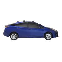 Prorack Black 2 Bar Aero Through Bar kit to suit Toyota Prius 5dr Hatch (4/2016 - Current)