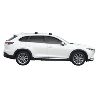 Prorack Silver 2 Bar Aero Flush Bar kit to suit Mazda CX-9 5dr SUV (7/2016 - Current)