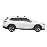 Prorack Silver 2 Bar Aero Through Bar kit to suit Mazda CX-9 5dr SUV (7/2016 - Current)
