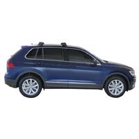 Prorack Silver 2 Bar Aero Through Bar kit to suit Volkswagen Tiguan 5dr SUV (9/2016 - Current)