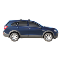 Prorack Silver 2 Bar Aero Flush Bar kit to suit Holden Captiva LS 5dr SUV (2006 - 2020)