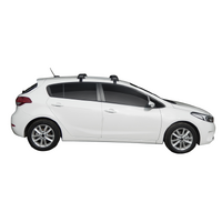 Prorack Silver 2 Bar Aero Flush Bar kit to suit Kia Cerato 5dr Hatch (2016 - 2018)