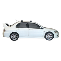 Prorack Silver 2 Bar Aero Flush Bar kit to suit Mitsubishi Lancer EVO VIII 4dr Sedan (2003 - 2005)