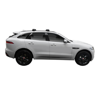 Prorack Black 2 Bar Aero Through Bar kit to suit Jaguar F-Pace 5dr SUV (2016 - Current)
