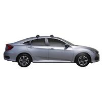 Prorack Silver 2 Bar Aero Flush Bar kit to suit Honda Civic 4dr Sedan (11/2016 - 2020)