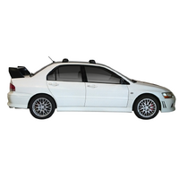 Prorack Silver 2 Bar Aero Flush Bar kit to suit Mitsubishi Lancer EVO VII 4dr Sedan (3/2001 - 1/2003)