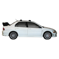 Prorack Silver 2 Bar Aero Through Bar kit to suit Mitsubishi Lancer EVO VII 4dr Sedan (3/2001 - 1/2003)