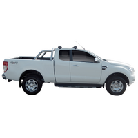 Prorack Silver 2 Bar Aero Flush Bar kit to suit Ford Ranger Super Cab 4dr Ute (2012 - 2022)