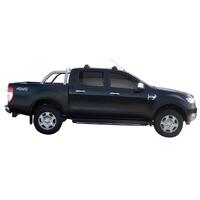 Prorack Silver 2 Bar Aero Flush Bar kit to suit Ford Ranger Double Cab 4dr Ute (11/2011 - 6/2022)