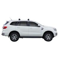 Prorack Silver 2 Bar Heavy Duty Through Bar kit to suit Ford Everest 5dr SUV (2015 - 9/2022)