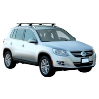 Yakima Silver 2 Bar Roof Rack - Volkswagen Tiguan  5dr SUV 1/11 - 1/16 (S16Y &amp; K328)