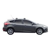 Prorack Silver 2 Bar Aero Flush Bar kit to suit Ford Focus 5dr Hatch (9/2015 - 2018)