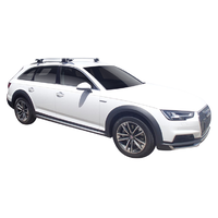 Yakima Black 2 Bar Roof Rack - Audi A4/S4/RS4 Allroad 5dr Wagon 1/16 - On (S16Y &amp; K328)
