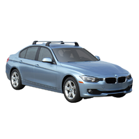 Yakima Black 2 Bar Roof Rack - BMW 3 Series  4dr Sedan 10/15 - 4/19 (S25Y &amp; K571)