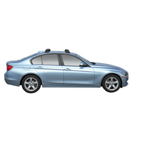 Prorack Black 2 Bar Aero Through Bar kit to suit BMW 3 Series 4dr Sedan (5/2012 - 4/2019)