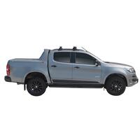 Prorack Black 2 Bar Heavy Duty Through Bar kit to suit Holden Colorado Z71 4dr Ute (10/2016 - 2020)