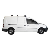 Prorack Silver 3 Bar Heavy Duty Through Bar kit to suit Volkswagen Caddy Maxi 5dr Van (2008 - 11/2015)