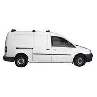 Prorack Silver 3 Bar Aero Through Bar kit to suit Volkswagen Caddy Maxi 5dr Van (2008 - 11/2015)