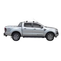 Prorack Black 2 Bar Aero Through Bar kit to suit Ford Ranger Wildtrak 4dr Ute (2012 - 6/2022)