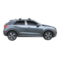 Prorack Black 2 Bar Aero Through Bar kit to suit Audi Q2 5dr SUV (2016 - Current)