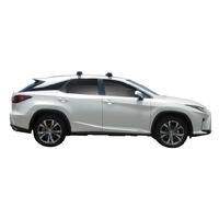 Prorack Silver 2 Bar Aero Through Bar kit to suit Lexus RX 5dr SUV (2016 - 2022)
