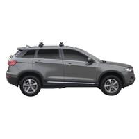Prorack Silver 2 Bar Heavy Duty Through Bar kit to suit Haval H6 5dr SUV (2017 - Current)