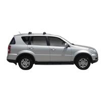 Prorack Black 2 Bar Aero Through Bar kit to suit SsangYong Rexton 5dr SUV (2012 - 2017)