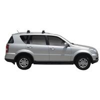 Prorack Black 2 Bar Heavy Duty Through Bar kit to suit SsangYong Rexton 5dr SUV (2012 - 2017)