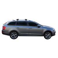 Prorack Silver 2 Bar Aero Through Bar kit to suit Skoda Octavia Scout 4x4 5dr Estate (2013 - Current)