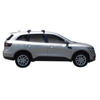 Prorack Black 2 Bar Aero Through Bar kit to suit Renault Koleos 5dr SUV (9/2016 - Current)