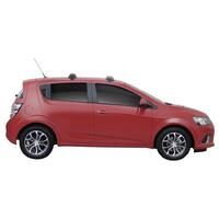 Prorack Silver 2 Bar Aero Through Bar kit to suit Holden Barina 5dr Hatch (2017 - 2020)