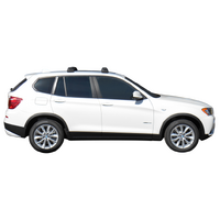 Prorack Silver 2 Bar Aero Through Bar kit to suit BMW X3 5dr SUV (2010 - 10/2017)