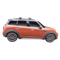 Prorack Silver 2 Bar Aero Flush Bar kit to suit Mini Countryman 5dr SUV (2017 - Current)