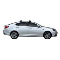 Prorack Silver 2 Bar Aero Through Bar kit to suit MG 6 Plus 5dr Hatch (2017 - Current)