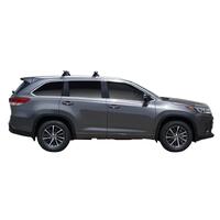 Prorack Silver 2 Bar Heavy Duty Through Bar kit to suit Toyota Highlander GXL/Limited 5dr SUV (2014 - 5/2021)
