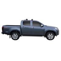 Prorack Silver 2 Bar Aero Flush Bar kit to suit Isuzu D-Max LS-T Crew Cab 4dr Ute (2012 - 8/2020)