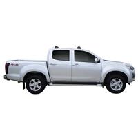 Prorack Silver 2 Bar Aero Flush Bar kit to suit Isuzu D-Max LS-U/LS-M Crew Cab 4dr Ute (2012 - 9/2020)